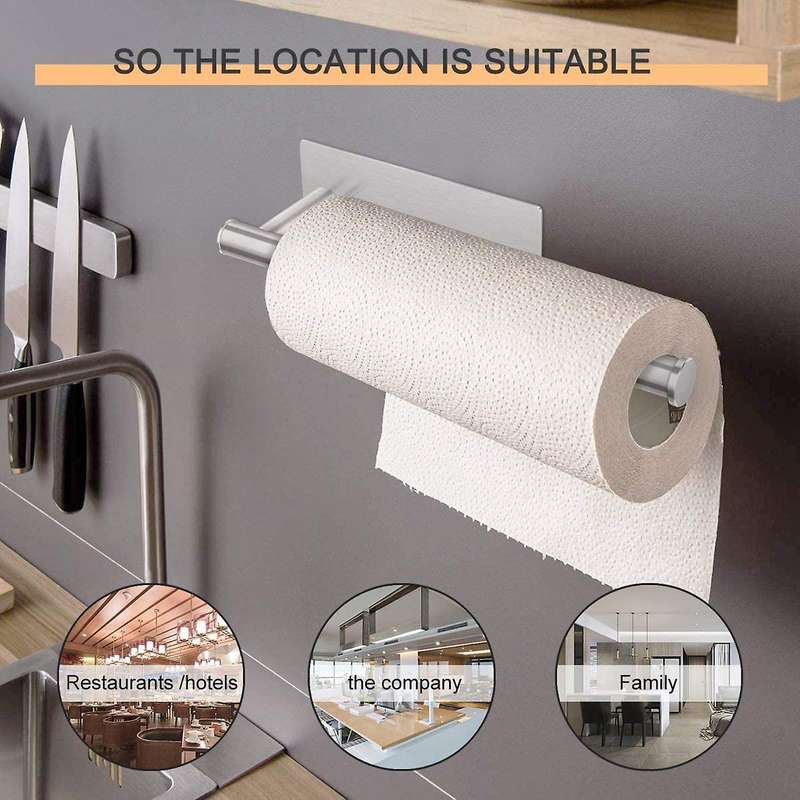 Kitchen Roll Holder Under Cabinet,self Adhesive Paper Towel Holder
