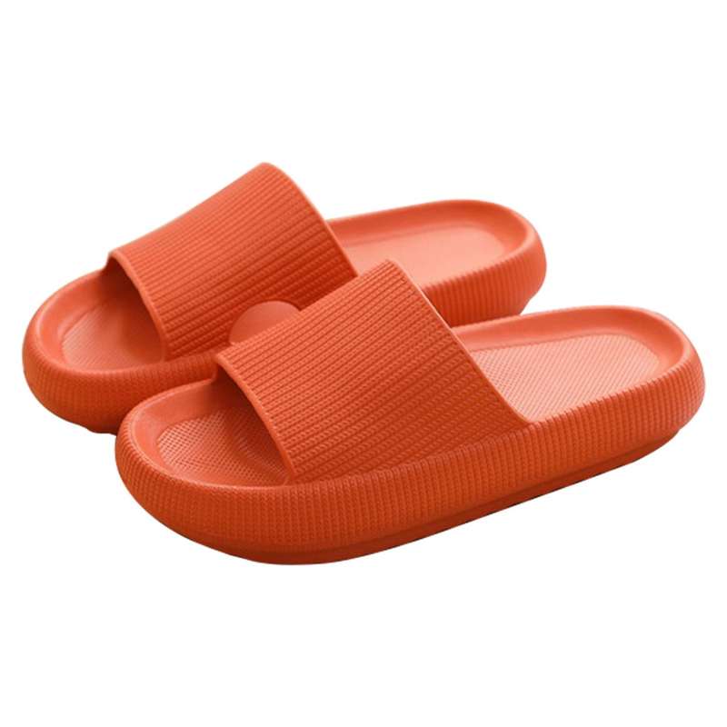 Indoor Thick Bathroom Slippers Non-slip Flip Flops Men Women Shoes D