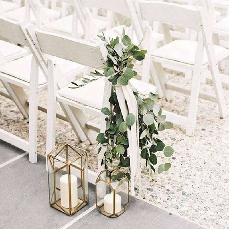 2pcs Artificial Eucalyptus Wreath for Wedding Banquet Garden Diy