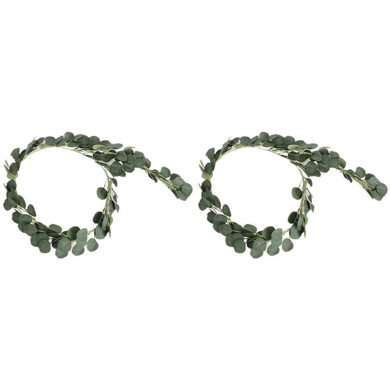 2pcs Artificial Eucalyptus Wreath for Wedding Banquet Garden Diy