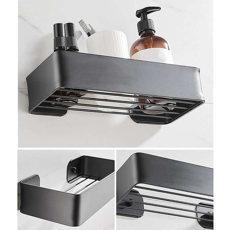 Shower Shelf without Drilling- Aluminum Shower Basket Self-adhesive