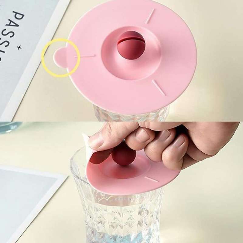 8pcs Silicone Glass Cup Covers Stretch Lids Reusable Anti-dust Lids