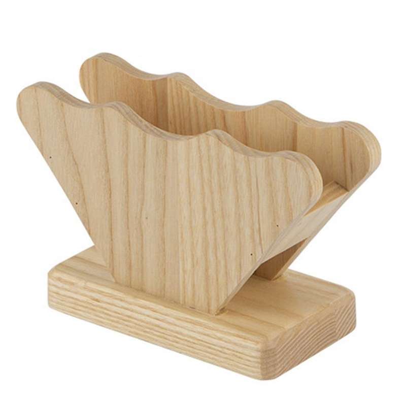 Bamboo Wood Coffee Filter Holder Filtering Paper Storage Rack 7cm