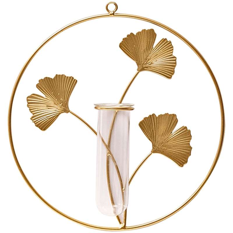 Ginkgo with Test Tube Wall Decoration Pendant Creative Room Layout