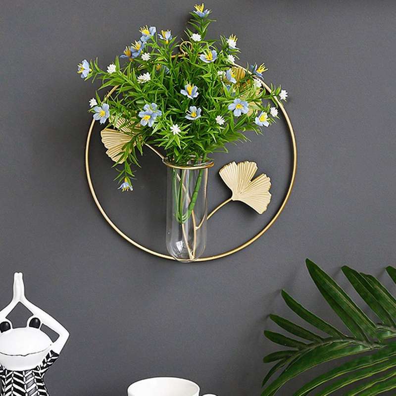 Ginkgo with Test Tube Wall Decoration Pendant Creative Room Layout