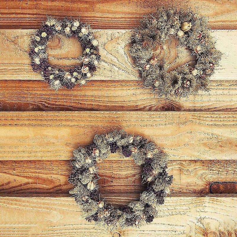 2pcs 14 Inch Grapevine Wreaths for Diy Christmas Craft Wedding Decors