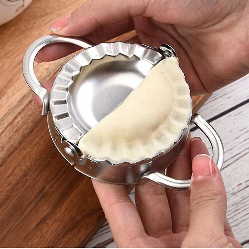 8pcs Stainless Steel Dumpling Molds Jiaozi Maker Device