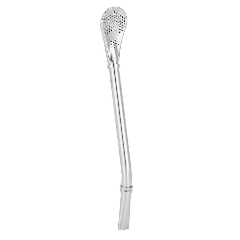 3in1 Stainless Steel Straw Spoons for Drinks,6.2 Inch(silver)