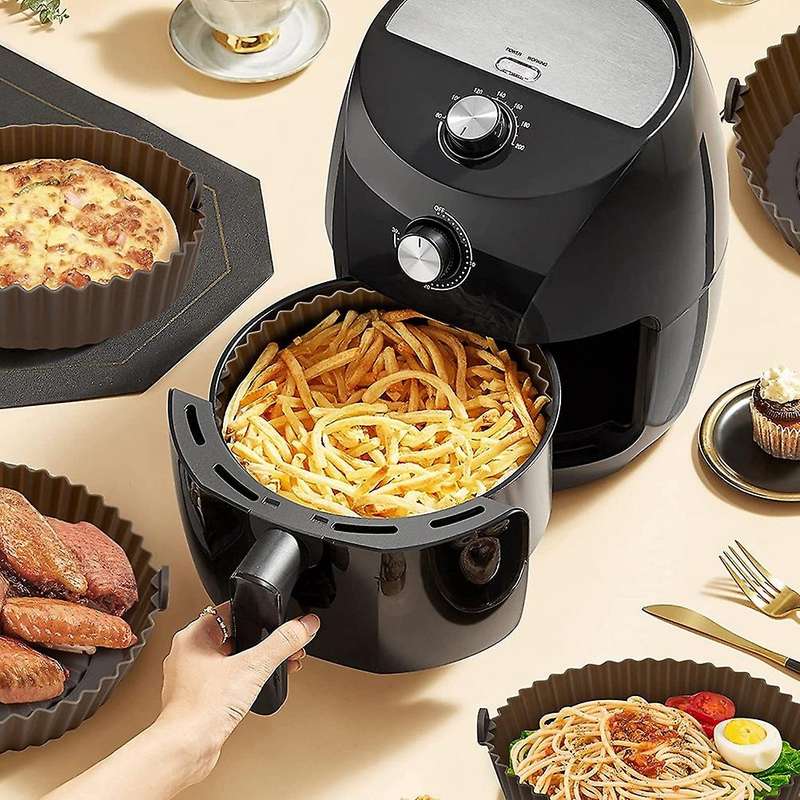 Air Fryer Silicone Pot, Silicone Liner, Air Fryers Oven Accessories