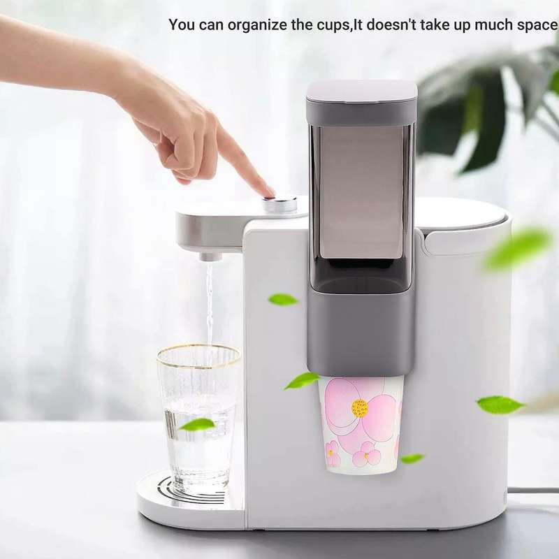 Cup Dispenser, Pull Type Water Cooler Cup Holder Cups, Wall Mount -b