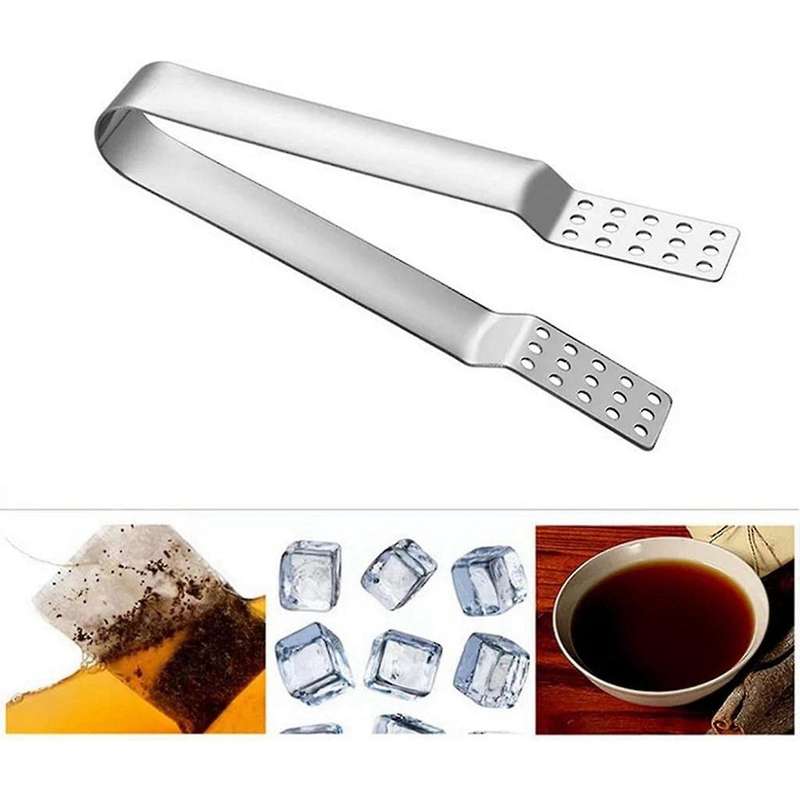 Tea Bag Tongs Tea Bag Strainer Clip for Gripping Ice Cubes Tea Bags