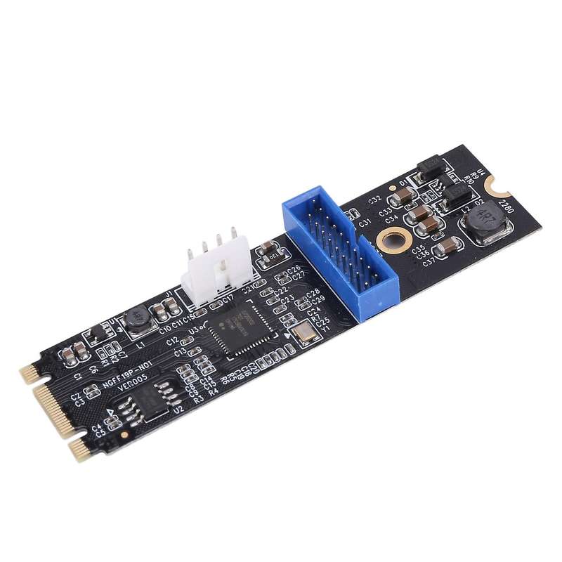 M.2 Ngff Nvme to Usb 3.0 19pin Header Convert Card Ngff to 2 Port