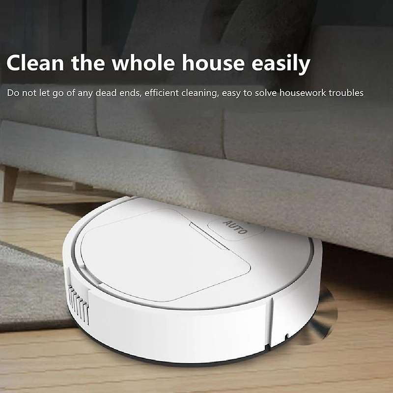 3 In 1 Smart Broom Robot Vacuum Cleaner Lazy Sweeper Robot ,black A