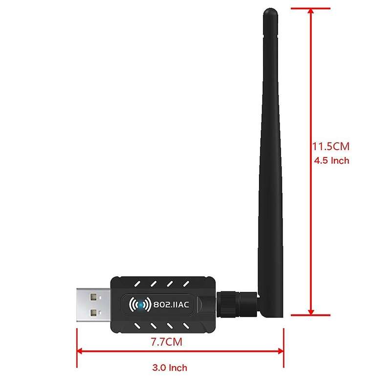 Wifi Adapter Wireless Usb 1200mbps Wi-fi Network Card 802.11n/g/a/ac