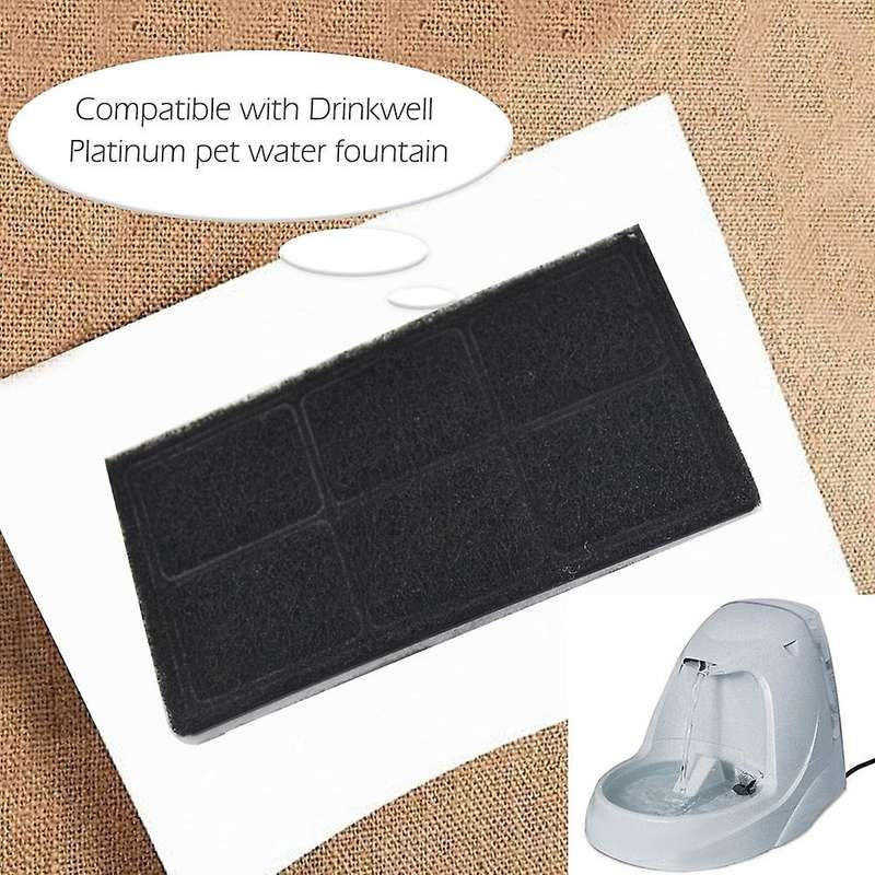 6 Pcs Water Fountain Filters for Drinkwell Platinum Pets Cat Dogs