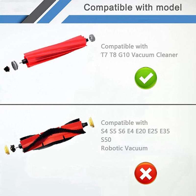 8pcs for Roborock T8/q7 Max / Max+ Robot Cleaner Mop Main Side Brush