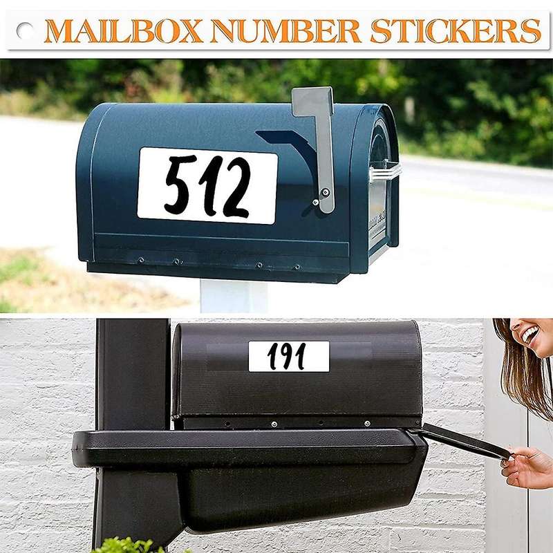 1080 Pcs 15 Sheets Self Adhesive Vinyl Letter Numbers Stickers Black