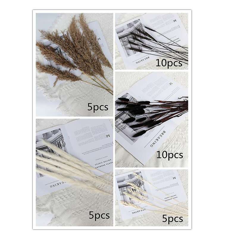 35pcs Reed Dried Flower Set Decoration Christmas Home Living Room