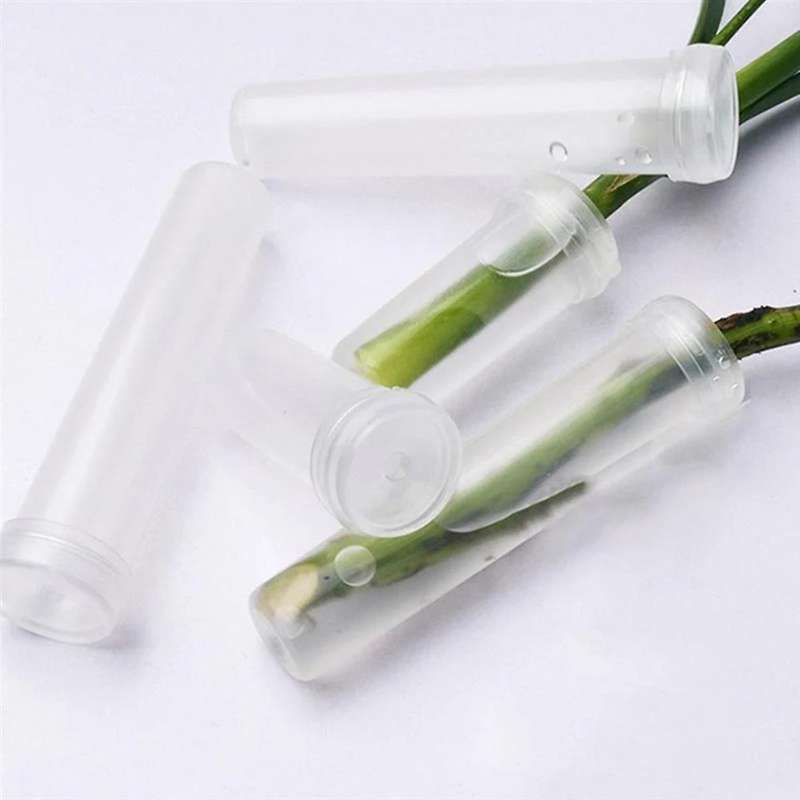 100pcs Plastic Culture Tubes Durable Flower Growing Tubes