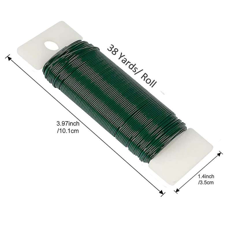 3pack 114 Yards 22 Gauge Florist Wire Flexible Paddle Wire for Crafts
