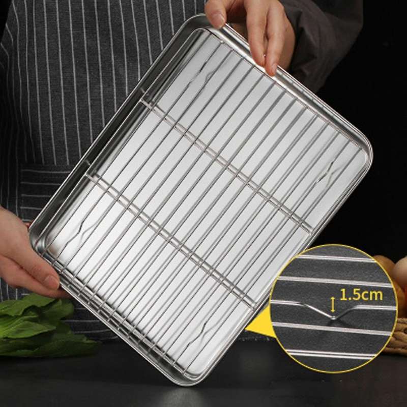 Toaster Oven Tray Set, with Cooling Rack,dishwasher Safe Small