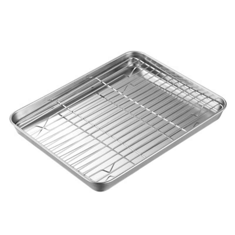 Toaster Oven Tray Set, with Cooling Rack,dishwasher Safe Small