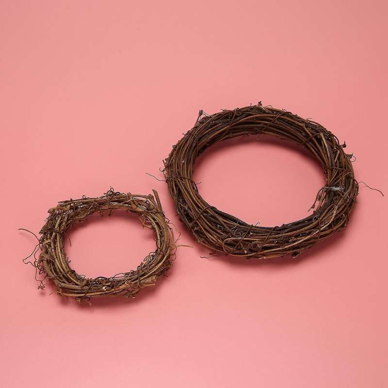 8 Pieces 2 Sizes Natural Grapevine Wreaths Vine Branch Wreath Garland