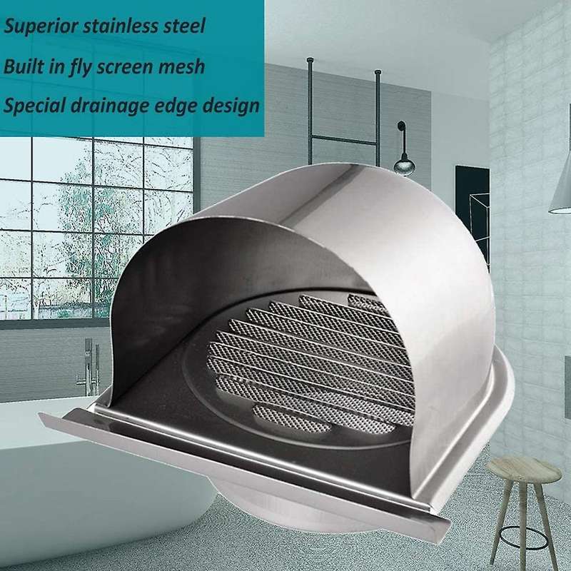 4inch 100mm Stainless Steel Vent Hood for Wall Air Outlet Cover,d