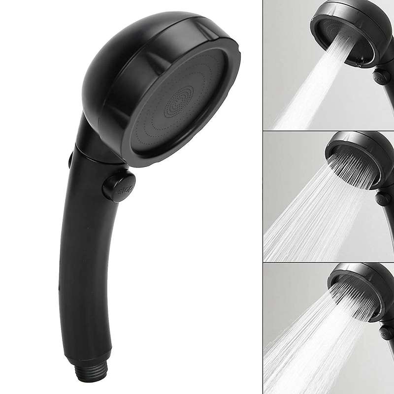 Shower Head Bathroom High Pressure Handheld Shower Head Black