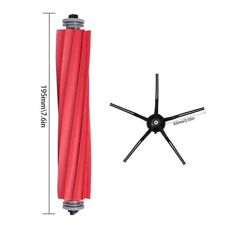 For Stone Sweeper S7 / T7s Plus Hepa Filter Screen Side Roll Brush B
