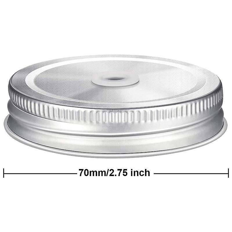 20 Pieces Metal Regular Mouth Mason Jar Lids