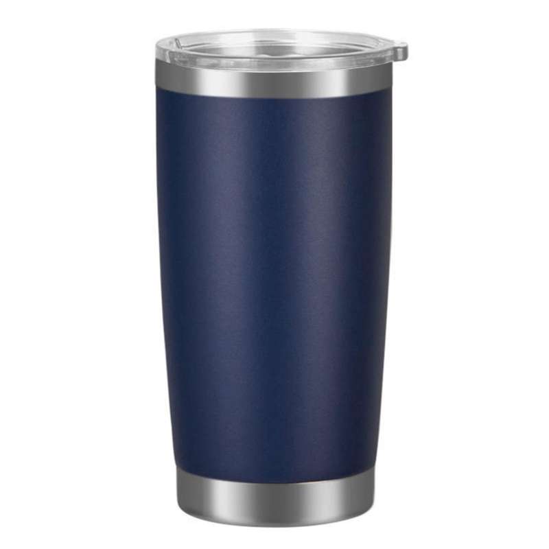 Double Wall Stainless Steel Vacuum Beer Mug 20oz Beer Cup (drak Blue)