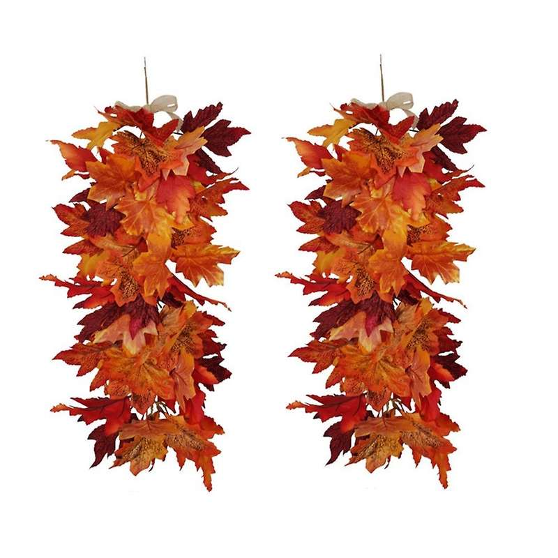2pcs Hanging Plants Artificial Decor,thanksgiving Decoration for Home