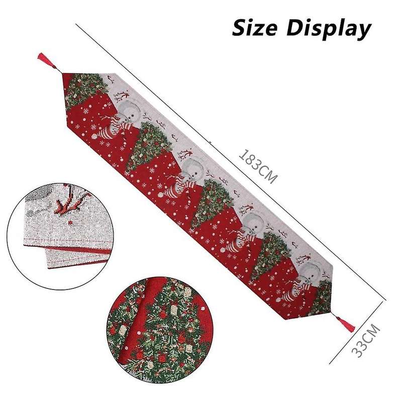 Extra Long Christmas Table Runners Linen Table Runner (183 X 33cm)