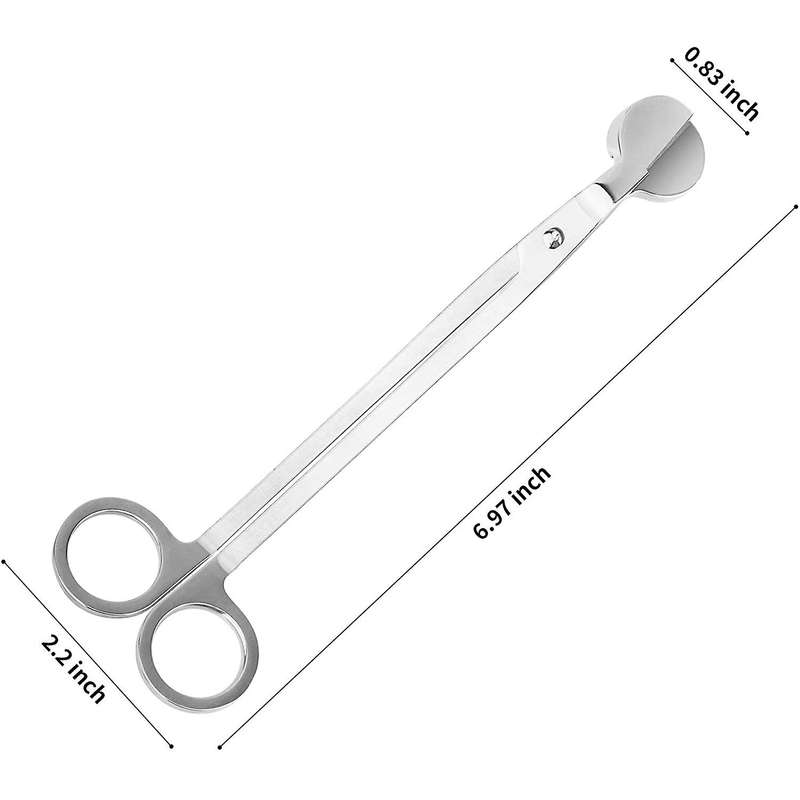 Candle Wick Trimmer, Polished Stainless Steel Wick Cutter, Scissors