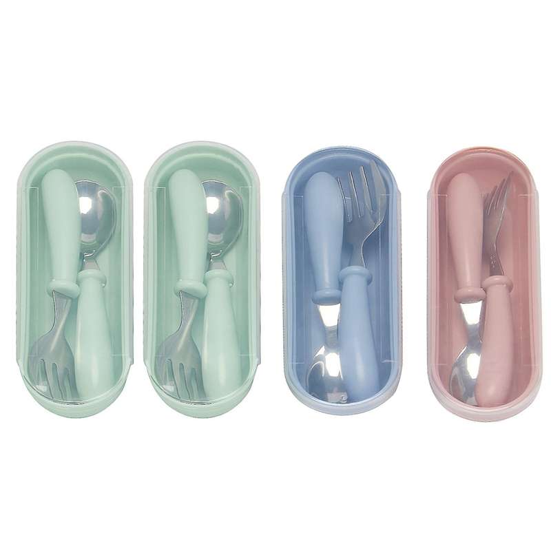 4set Toddler Spoons and Forks,stainless Steel Toddler Utensils Spoons