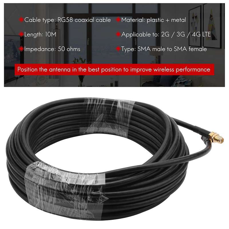 Sma Wifi Antenna Extension 10m Sma Male to Sma Female Low Loss