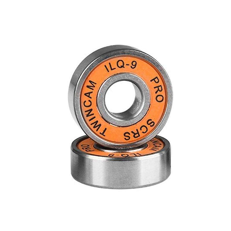 20pcs 608 2rs Ball Bearings, for Skateboards, Inline Skates, Orange