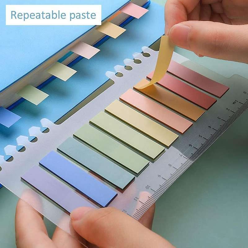 1720 Pieces Sticky Tabs, Page Markers Sticky Notes Tabs with Ruler