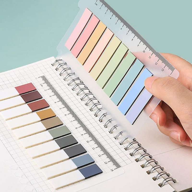 1720 Pieces Sticky Tabs, Page Markers Sticky Notes Tabs with Ruler