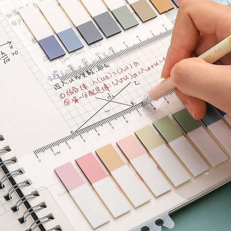 1720 Pieces Sticky Tabs, Page Markers Sticky Notes Tabs with Ruler