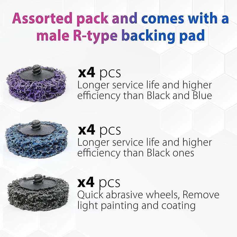 Stripping Disc,2inch Strip and Clean Quick Change Discs with Disc Pad