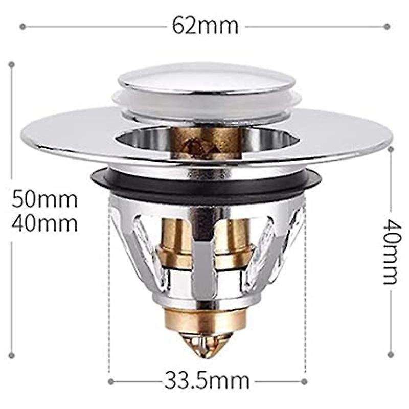Stainless Steel Drain Strainer Hinged Filter with Spherical Core