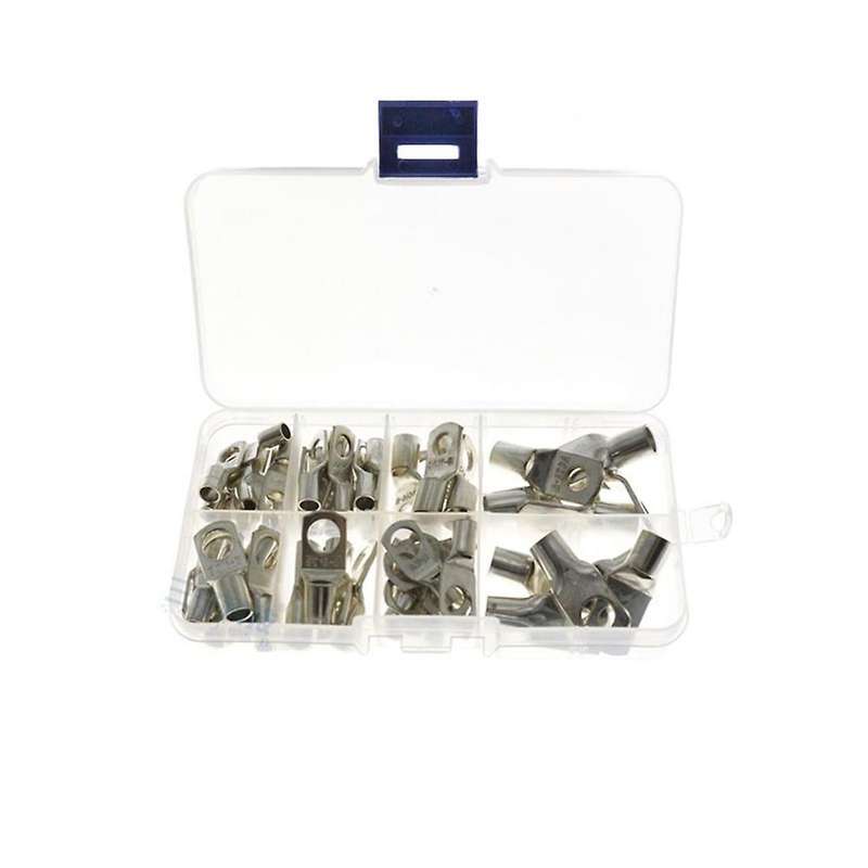 60pcs Bolt Hole Tinned Cable Lugs Terminals Set Sc10-6 Sc16-8 Sc25-8