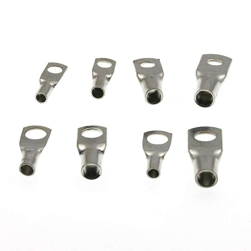 60pcs Bolt Hole Tinned Cable Lugs Terminals Set Sc10-6 Sc16-8 Sc25-8