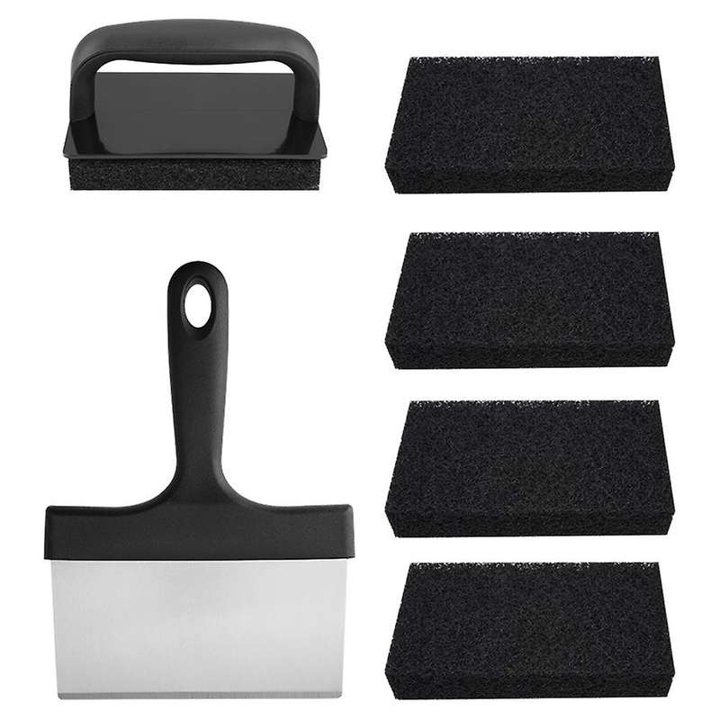 Grill Scraper Stainless Steel Griddle Scraper Tool Grill Accessories