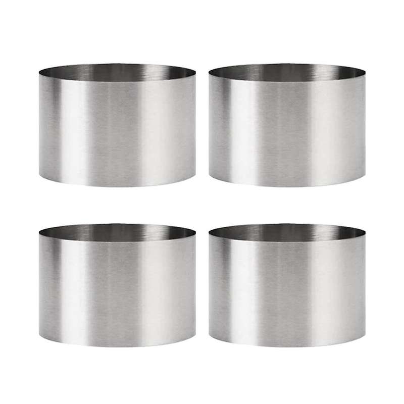 Round Stainless Steel Mousse Ring Cake Mold Biscuit Mold 8x5cm