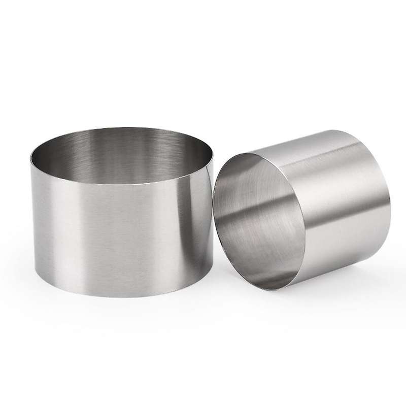 Round Stainless Steel Mousse Ring Cake Mold Biscuit Mold 8x5cm
