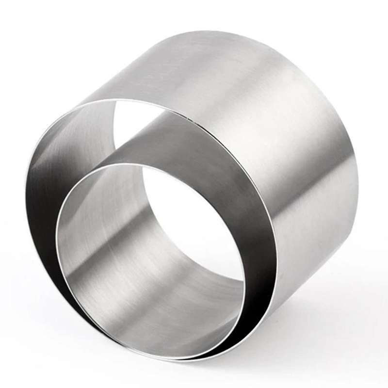 Round Stainless Steel Mousse Ring Cake Mold Biscuit Mold 8x5cm