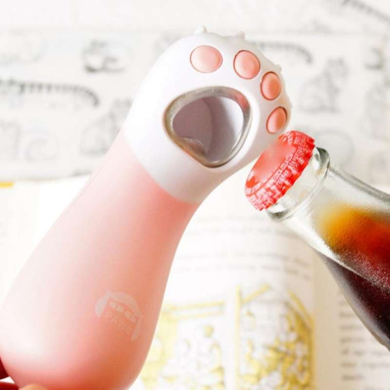 2pcs Cute Cat Paws Bottle Beer Opener Home Kitchen Party Supplies